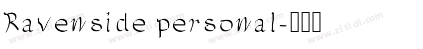 Ravenside personal字体转换